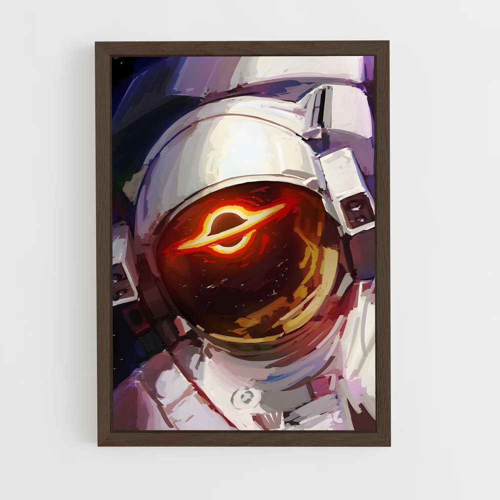 Poster L'Œil Rouge de l'Espace – affiche Art spatial (vue 5)
